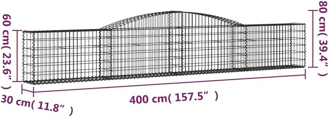 3-Pack Galvanized Iron Gabion Basket Set 157.5 Square Planters Raised Garden Bed Outdoor Stone Retaining Wall for Patio Landscape Silver