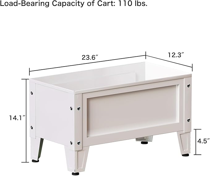 Elevated Metal Planter Box Stand Heavy Duty Raised Garden Bed for Vegetables Flowers Herbs Indoor Outdoor Use White