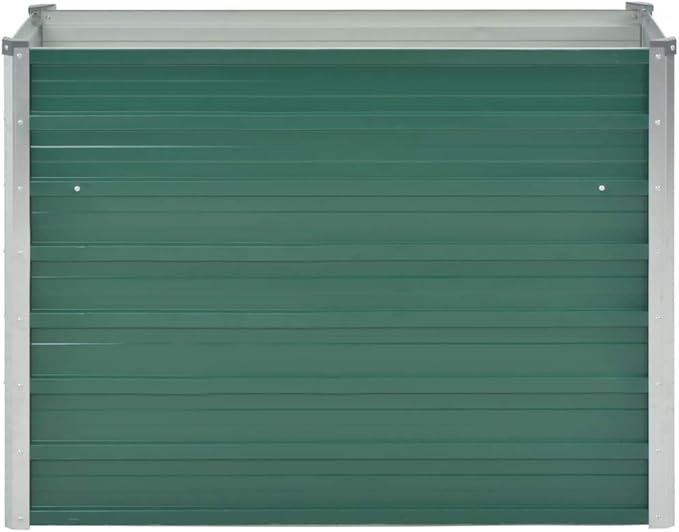 Garden Raised Bed Galvanized Steel 39.4x15.7x31.3 Green