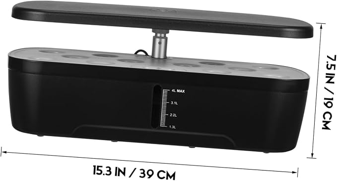 GANAZONO 1 Set Indoor Hydroponics Growing Kit with Automatic Watering Fertilization and Temperature Control Compact Planting for Spaces and Home Gardening