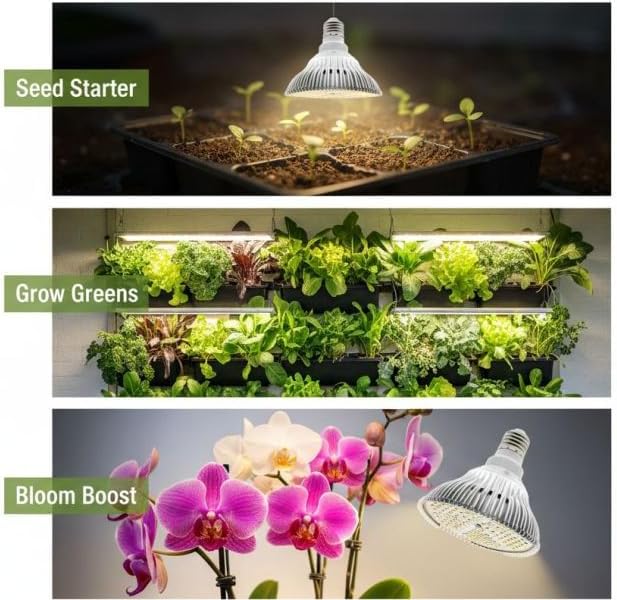 150 Led Par38 Sunlight Grow Light 4.7 X 4.9 In E27 Socket 26W Full Spectrum Plant Bulb Full Wave Band For Increased Fruit Production