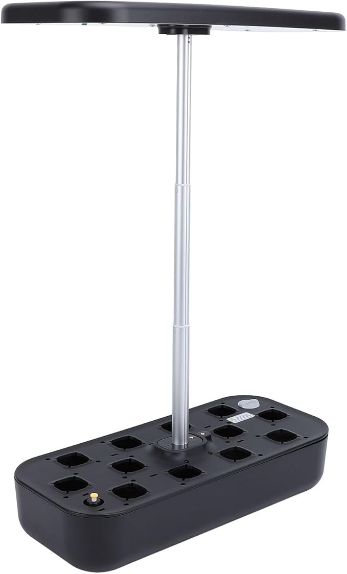 Hydroponics Growing System LED Grow Light Indoor Garden Planter with Intelligent System for Home (US Plug 100‑240V)