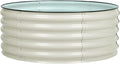 BPS Metal Raised Garden Bed 3.5FT Diameter Galvanized Planter Raised Garden Boxes for Flower Planters Vegetables Herb