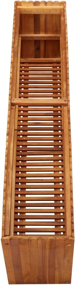 Garden Raised Bed Planter Raised Beds Raised Planter Box Planters for Outdoor Plants Garden Beds 59x11.8x19.6 Solid Acacia Wood