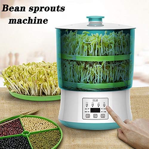 3 Tier Household Intelligence Bean Sprouts Machine +Large Capacity Thermostat Green Seeds Growing Automatic Bean Sprout Machine