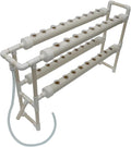 Wall-Mounted Hydroponic Grow Kit 36 Plant Sites Hydroponics Planting System 4 PVC Pipes Hydroponic Gardening Indoor System with 110V Water PumpPlanting SpongeHose