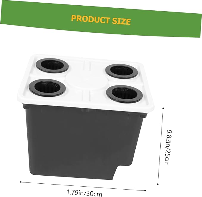 GANAZONO Hydroponic Bucket for Greenhouse Soilless Cultivation Barrels Easy Assemble Planting Holder