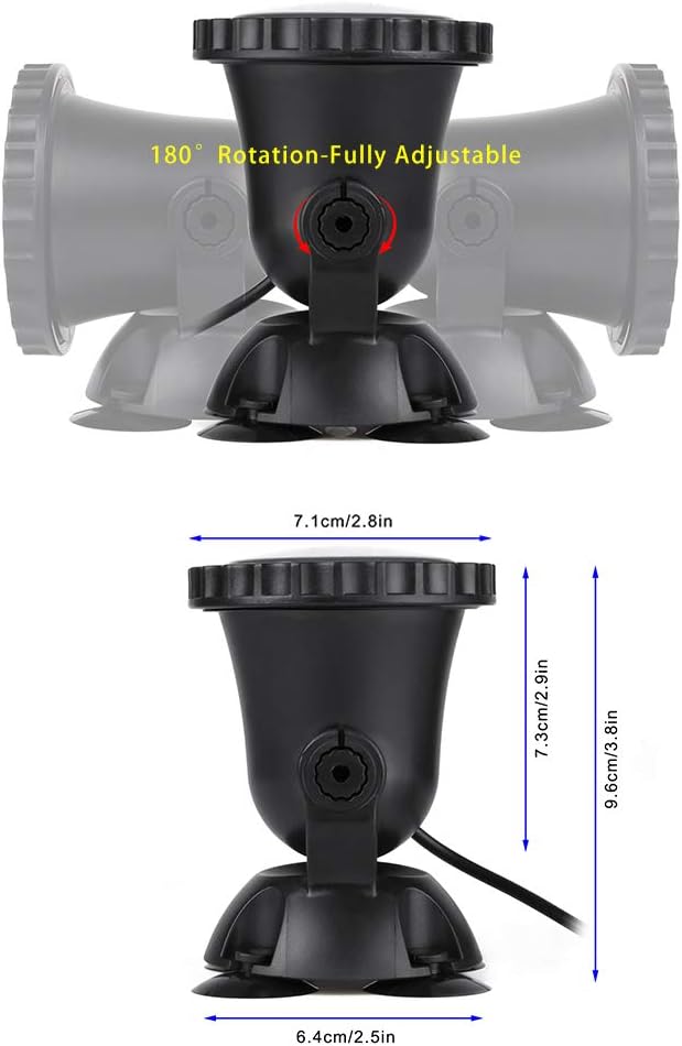SHOYO Pond Lights Color Changing Spotlights with Timer Submersible Fountain Lights Memory Dim Adjustable IP68 Waterproof Underwater RGB for Outdoor Garden Yard Lawn Water Pond Fountain (Set of 10)