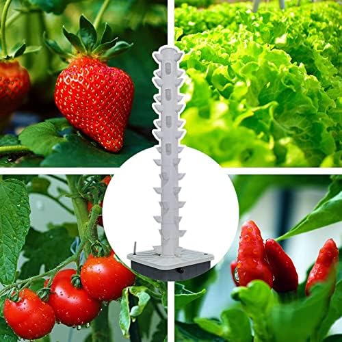 Hydroponics Tower Set Pots Aquaponics Grow for Indoor with Hydrating Pump and Timer Vertical Farming Aeroponic Tower (10th Floor)
