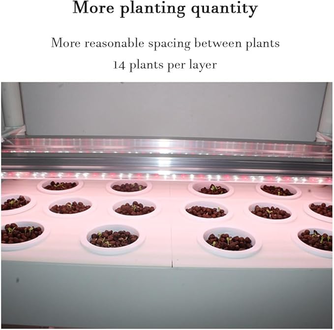 Triple-Layer Large Capacity Hydrophonic Planter Grower Hydroponic Growing System Kits Built-in Circulating Water Pump Soilless Cultivation for Fruits Herb
