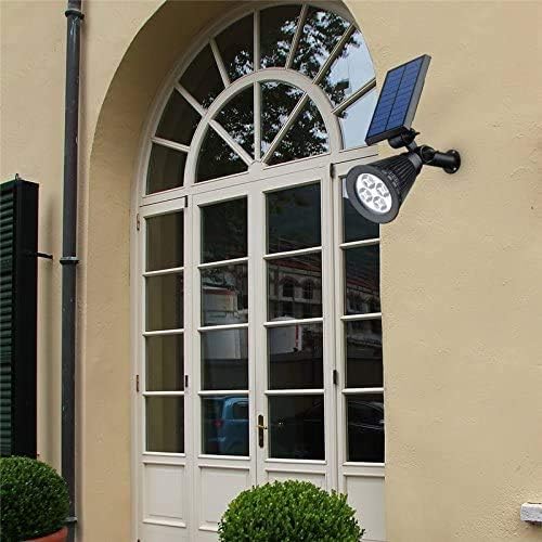 T-SUN Solar Spotlights Outdoor Waterproof Auto Turn ON/Off Solar Lights Blue 2 Pack &amp Yellow 2 Pack