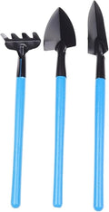 Garden ToolsGarden Trowel 2/3PCs/Set Shovel Rake Tools Combination Home Gardening Tool Set Balcony Home-Grown Mini Digging Suits(Blue)