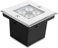 Landscape Lights - Outdoor LED Spotlights - Square Recessed Spotlight 4W Floor Light Spotlight IP67 Waterproof Walk-in LED Lights For Decorative Lighting of Paths Terraces/Gardens/Paths(White Ligh