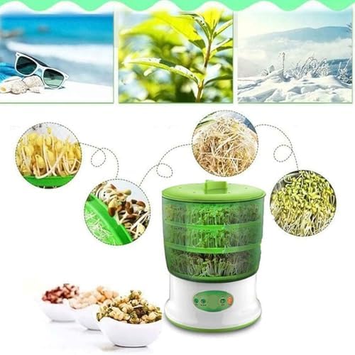 Automatic Germination Machine - 3-Layer Watering Incubator for Sprouting Seeds and Bean Sprouts in Home Kitchen