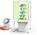 Hydroponics Growing System with LED Grow Light - Smart Garden Planter 30 Pods Germination Kit Aeroponics Tower Included Pump Timer Net Pots - Ideal for Indoor Plant Growth