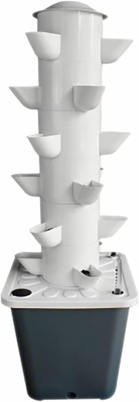 Hydroponics Growing System 18 Pods Vertical 6 Tiers Hydroponic Tower Take up Small Space Automatic Watering Garden Planter Kit for Indoor Herbs Fruits Vegetables