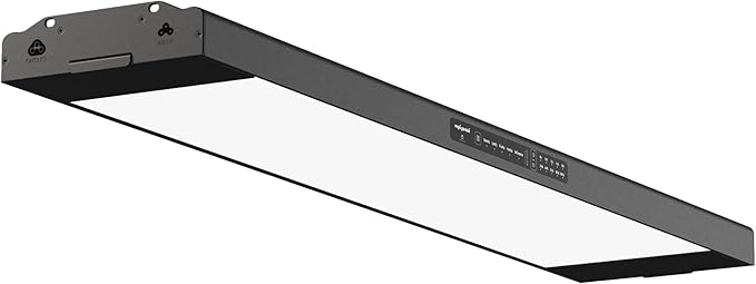 Vego garden Indoor Ultimate Grow Light with Hanging Kit Powerful 60 W Full-Spectrum LEDs Plant Rack for Seed Starting Leafy Herbs Fruits &amp Microgreens Matte Black