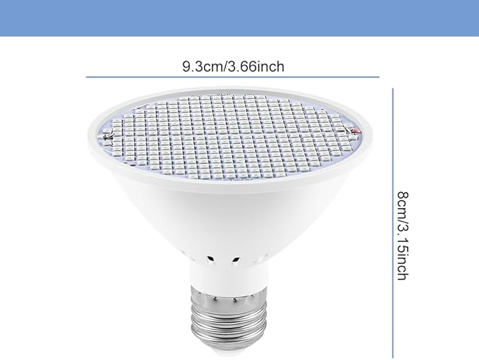 4Pcs 30W Full Spectrum Plant Light AC85-265V Red Blue E26/E27 Greenhouse Tent Hydroponic Box Planting Fill Lamps UV/IR Vegetables Fruits Flower Moss Succulent Cactus Potting Cultivation Lighting
