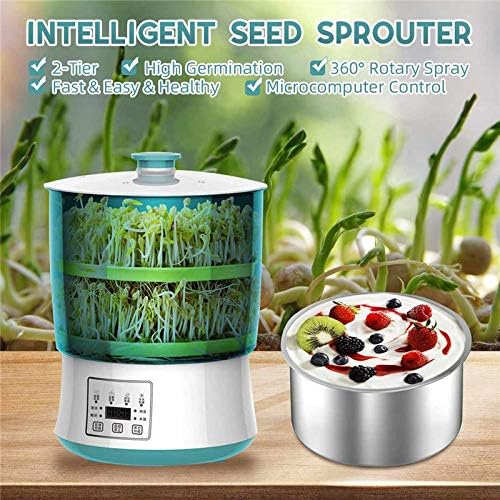 3 Tier Household Intelligence Bean Sprouts Machine +Large Capacity Thermostat Green Seeds Growing Automatic Bean Sprout Machine