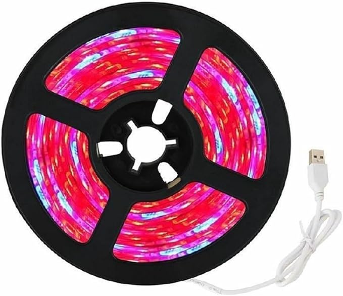 Fengyan Landscape Lights 5m LED Strip Plant Grow Lights Waterproof Full Spectrum Flower Phyto Lamp Red Blue 5:1 for Greenhouse Hydroponic LED Street Lamp (Emitting Color : 5M 300LED)