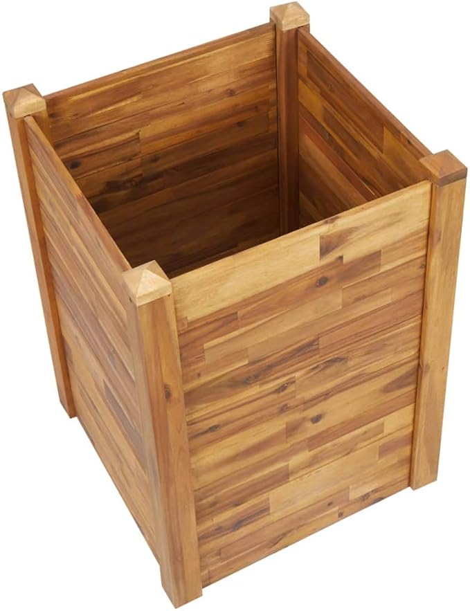 SKM Garden Raised Bed 23.6x23.6x33.1 Solid Acacia Wood