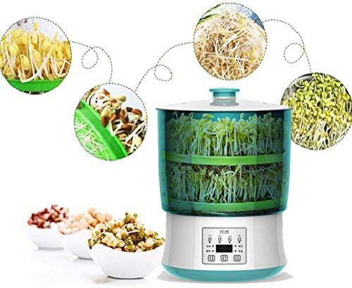 3 Tier Household Intelligence Bean Sprouts Machine +Large Capacity Thermostat Green Seeds Growing Automatic Bean Sprout Machine