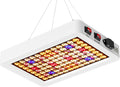 LED Full Spectrum Plant Panel Light 300W UV IR Indoor Growing Lamps AC110V Sunlike Veg/Bloom Modes Dimmable Planting Fill Lamp Red Blue Greenhouse Tent Growth Box Hydroponic Lighting with Hook US Plug
