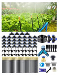 Drip Irrigation System 360 Adjustable Mist Sprayer Nozzle High Volume Water Flow Rotating Sprinkler Head for GardenPatioPotted PlantsEasy Install Fine Misting to Jet Spray (165FT+32Nozzles)