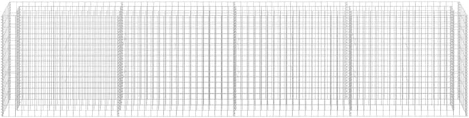 YAFF Gabion Raised Bed Galvanized Steel 141.7x11.8x35.4 (82.72lbs)