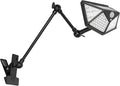 Outdoor 5W Daylight Solar Spotlight with Motion Sensor Clip Mount Adjusted Angle Telescopic Arm Waterproof IP66 Spot Lamp for Landscape Yard Balcony Entrance