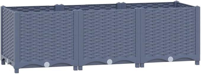 YAFF Raised Bed 47.2x15.7x15 Polypropylene (15.136lbs)