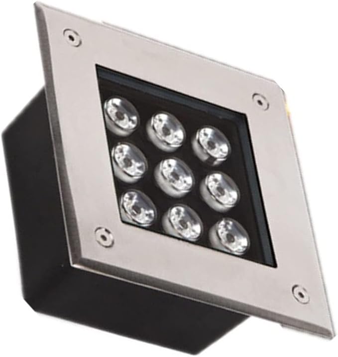 Recessed LED Landscape Lights - Inground Garden Lamp Square Outdoor Garden Lighting Built-in Waterproof Lights Underground Beam Underground SpotlightWarm White-18w
