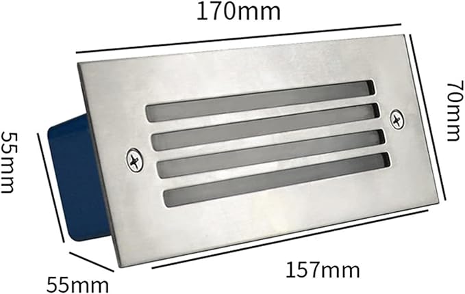 5W Rectangle LED Underground Light - IP65 Waterproof Recessed Spotlights for Garden Patio and Pathways