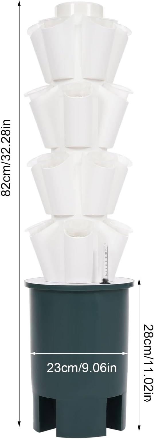 Hydroponics Growing SystemIndoor Garden4/10 Layers Growing Box KitMovable Vertical Plant Towerfor Gardening Lover (20)