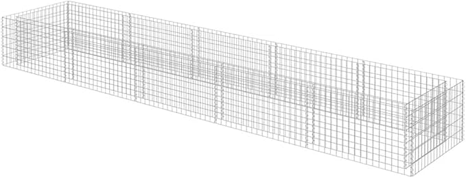 Galvanized Steel Raised Garden Bed 177.2 x 35.4 x 19.7 in Large Outdoor Planter for Vegetables Flowers Patio Backyard Use