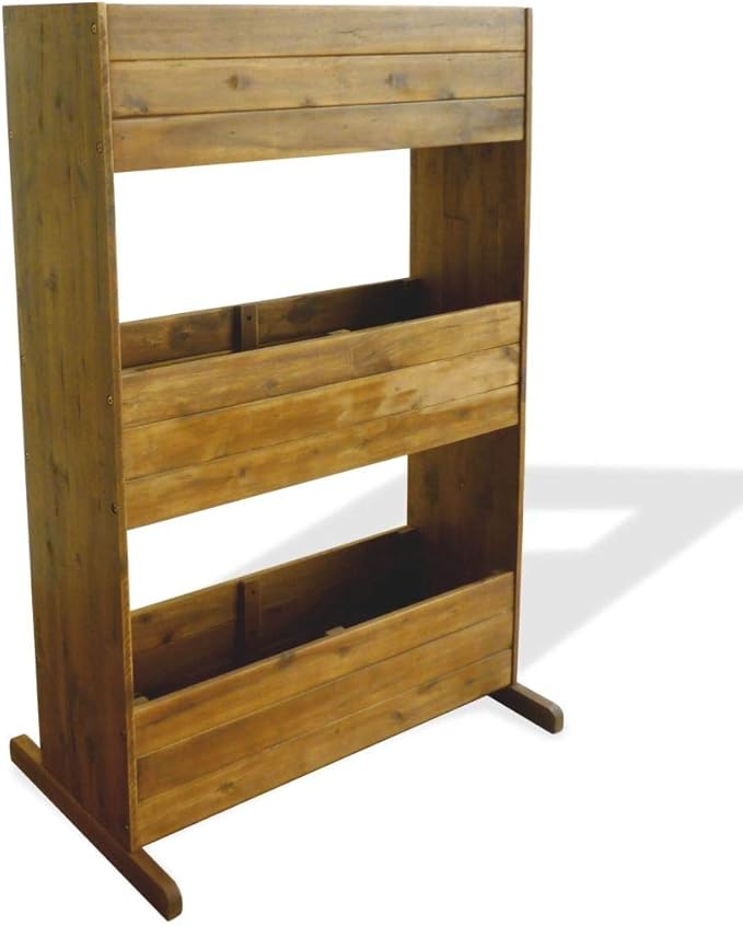 3-Tier Garden Raised Bed Solid Acacia Wood