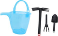 Garden Tool Set for Lightweight PP Plastic Gardening with Shovel Rake Hoe and Hand Fork Ergonomic Design for Outdoor Beach and Travel Use