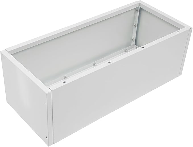 Metal Planter with Trellis Outdoor Raised Garden BedTrellis Planter Box Privacy Screen for Climbing Plants Flowers Vegetables Fruits 35x16x71in (White)