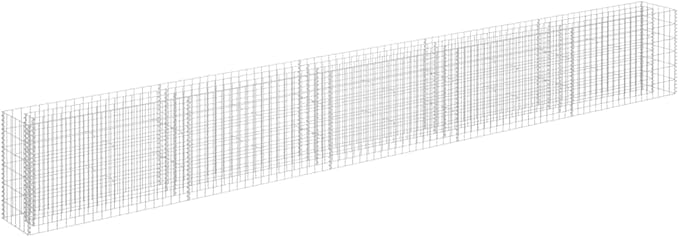 Gabion Raised Bed Silver Galvanized Steel Large Durable Gardening Pots &amp Planters 145646