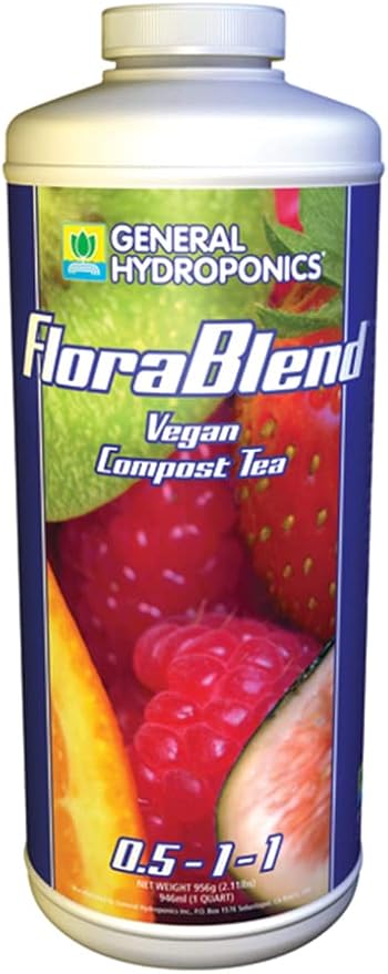 General Hydroponics Flora Blend Vegan Compost Tea 0.5-1-1 1 Gal