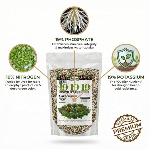 Old Cobblers Farm™ Wicked Growth Deer Plot &amp Wildlife 19-19-19 Fertilizer - Balanced Nutrition - Achieve Lush Growth and Vibrant Blooms (5 lbs | 10 lbs | 15 lbs | 20 lbs) (10 lbs)