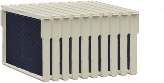 Apimaye Insulated 7 Frame Langstroth Nucleus Assembled Bee Hive Set with Plastic Core Frames &amp Foundations (White Hive with Core Frames &amp Foundations)