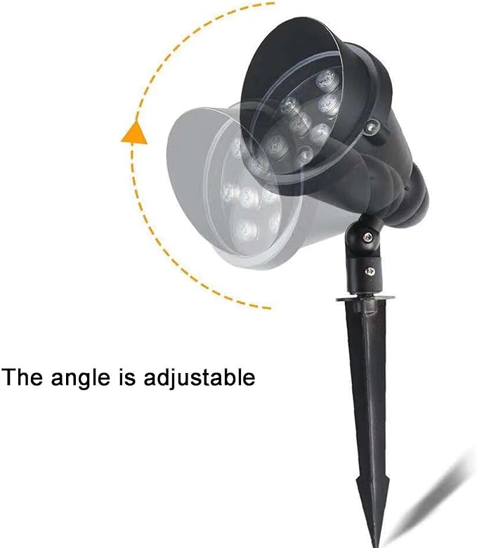 Lawn Projector Round Tree Light Outdoor LED Beam Spotlight Recessed Spotlights for Hotel Indoor Courtyard Garden Park Flag Lighting(Green12W)