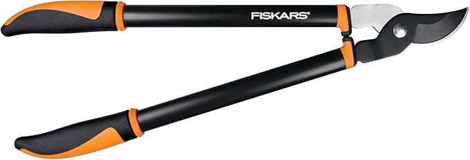 Fiskars Bypass Lopper Lightweight Tree Pruning Tool Rust Resistant and Low Friction Coating SoftGrip Handle Control with Shock-Absorbing System 24