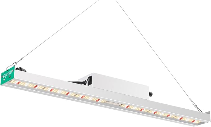 DIY-90 LED Grow Lights for Indoor Plants Full Spectrum 600W 1000W 2000W Daisy-Chain Dimmable Growing Lamps for Seed Starting Veg and Flower (Whtie)