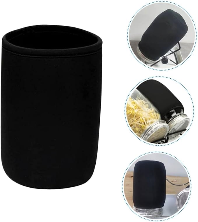 32pcs Mason Jar Sprouting Lids Wide Jar Covers Blackout Sleeves for Hydroponics Growing System Kit Indoor