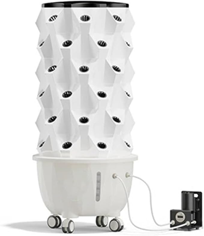 Aeroponic Tower Garden System Vertical Hydroponic Garden Tower Automatic Water Circulation Hydroponics Growing System Kit for Herbs Fruits and Vegetable(120cm/47)
