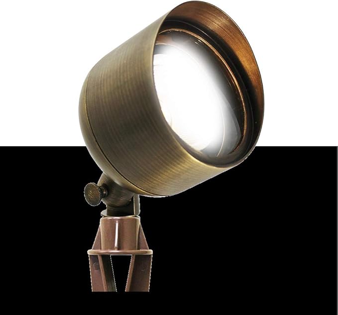 Westgate Lighting LED Landscape Spot Lights - Brass Construction - PAR36 Not Included - Antique Bronze Finish - Well Lights