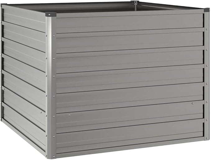 Large Garden Raised Bed Rusty Corten Steel Planter Box for Outdoor Plants 39.4x39.4x30.3 inch Square Weathering Steel Garden Bed