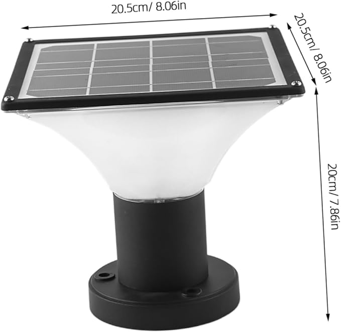 1pc Solar Fence Lamp Led Landscape Light Pillar Lamp Outdoor Garden Light Easy Install